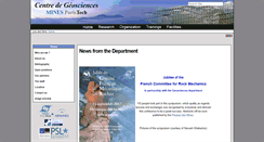 Desktop Screenshot of geosciences.mines-paristech.fr